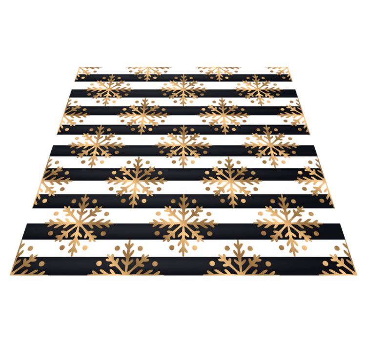 Tappeto Vinile Natale elegante motivo a fiocco di neve - TenStickers
