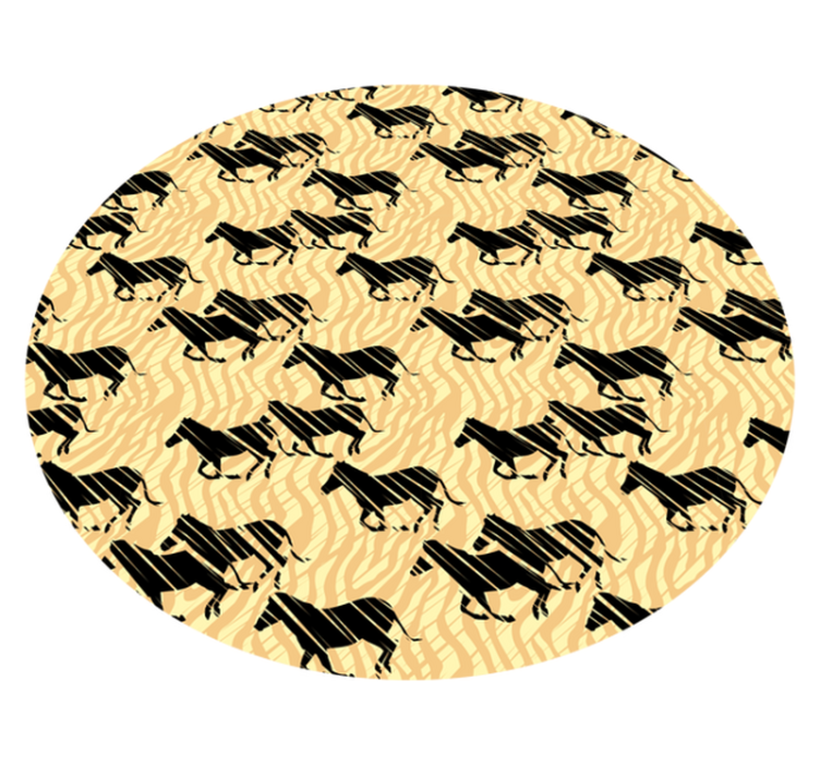 Tappeto vinile stampa animale modello di cavallo elegante - TenStickers