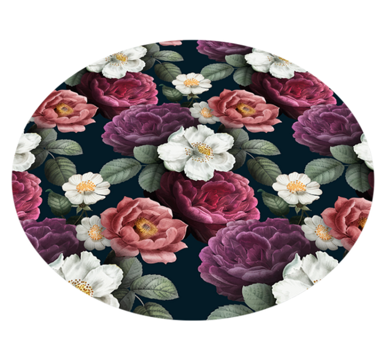 Tappeto vinile fiori graziosa composizione botanica - TenStickers