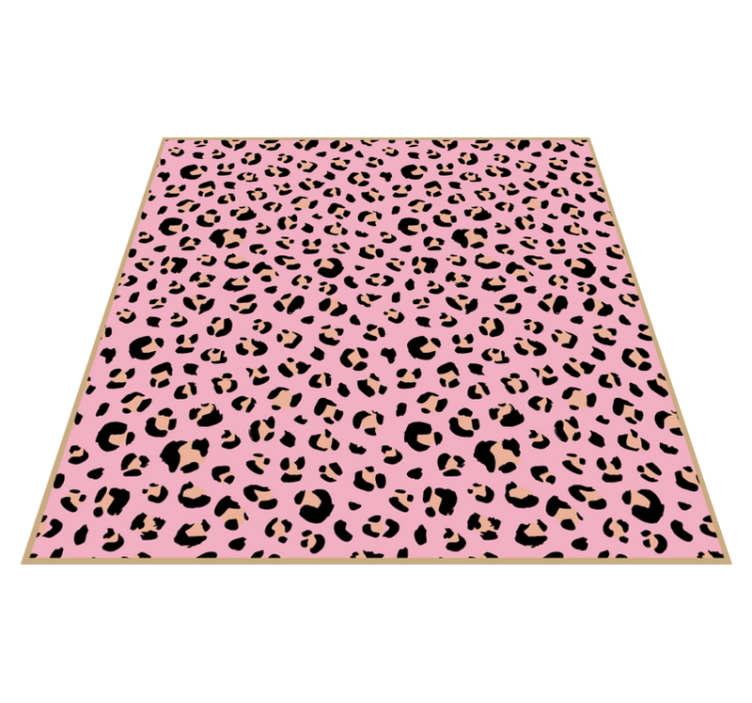 Tappeto vinile stampa animale motivo leopardato rosa chic - TenStickers