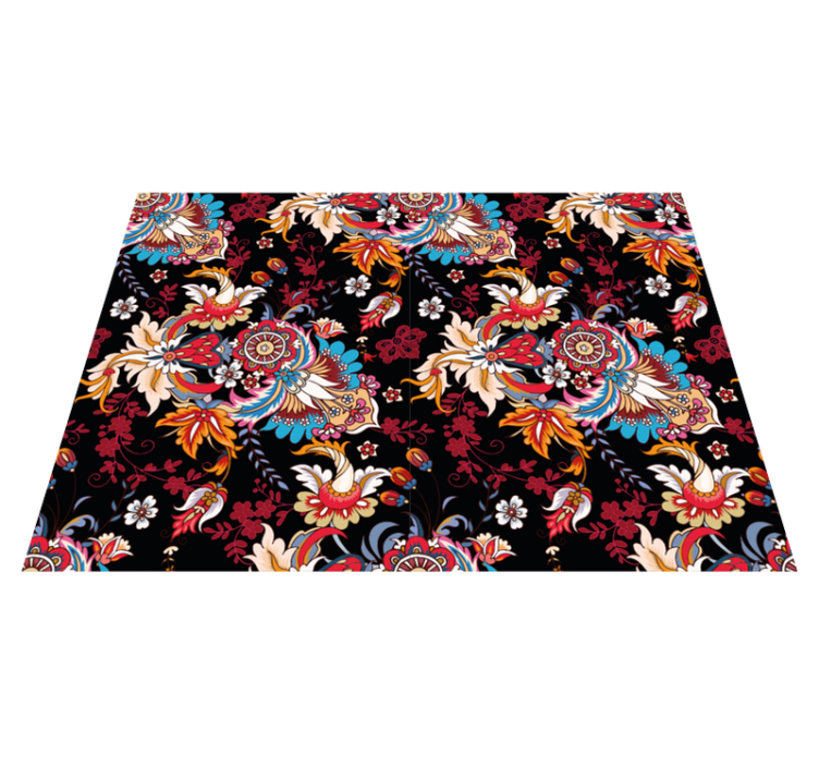 Tappeto vinile Mandala ispirazione botanica - TenStickers