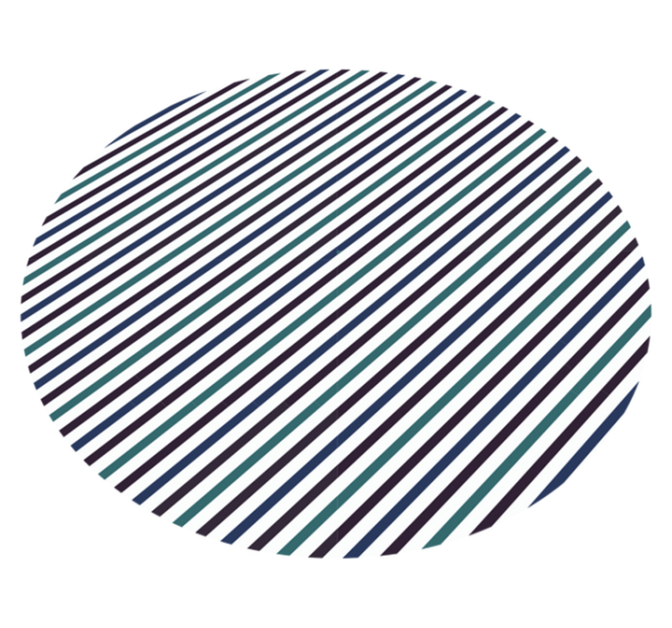 Tappeto vinile strisce grigio e verde - TenStickers