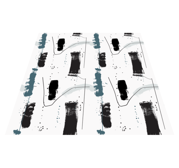 Tappeto vinile minimalista forme astratte lineari - TenStickers