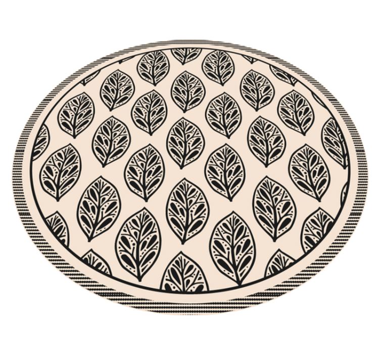 Tappeto vinile natura motivo a foglia - TenStickers