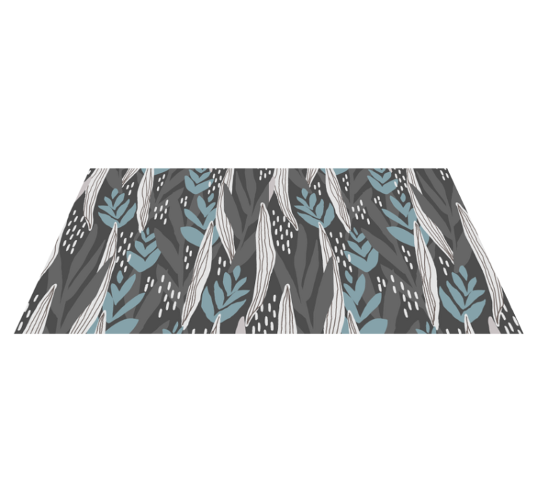 Tappeto vinile natura motivi fogliari in acqua - TenStickers