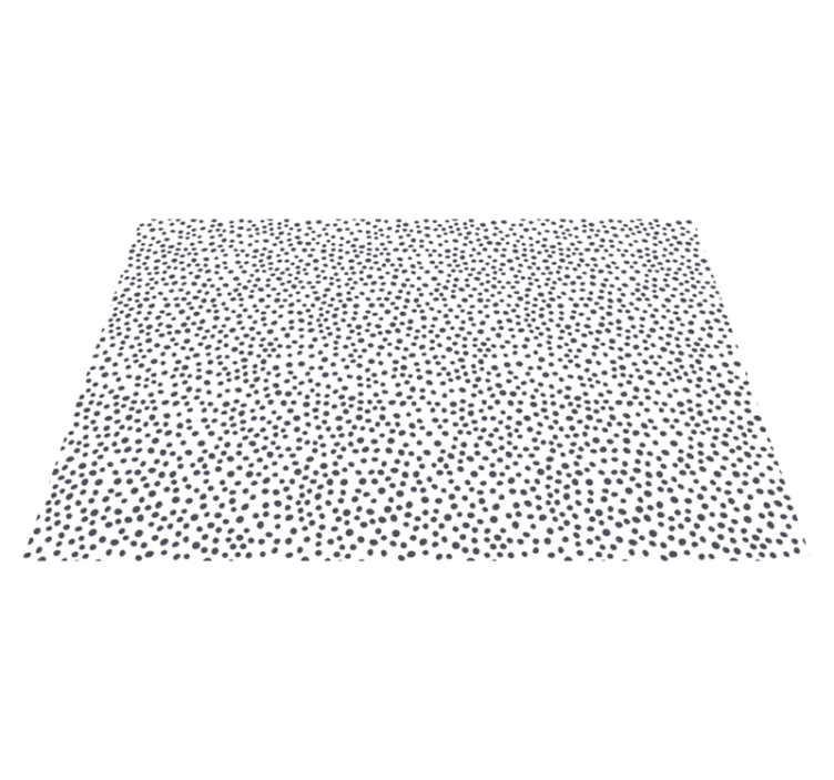 Tappeto vinile per bambini motivo a pois neri - TenStickers