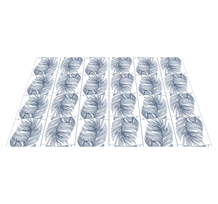 Tappeto vinile natura foglie graziose - TenStickers