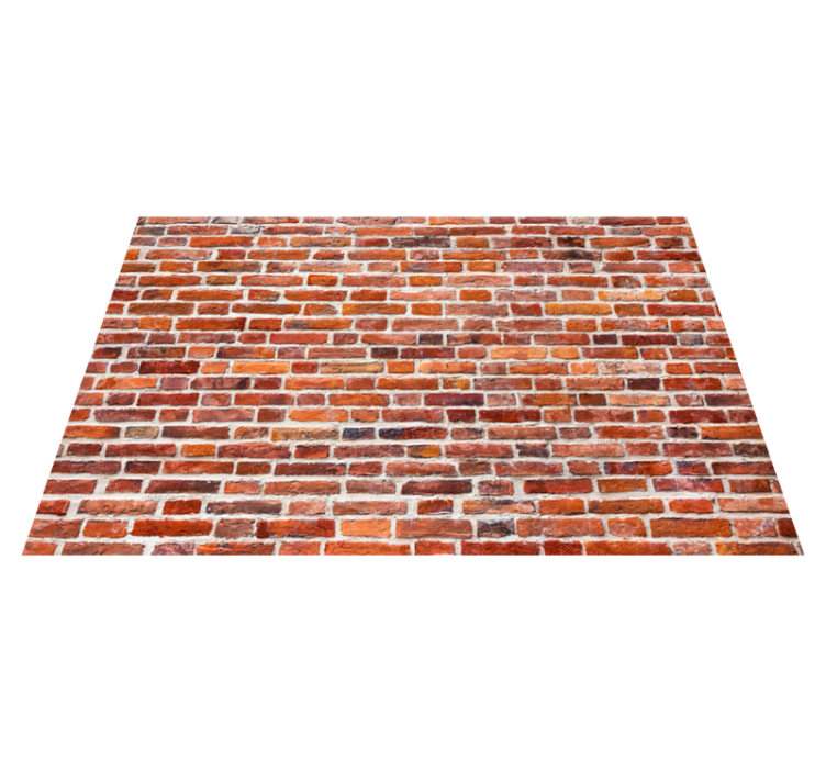 Tappeto vinile effetto pietra aspetto rosso rustico - TenStickers