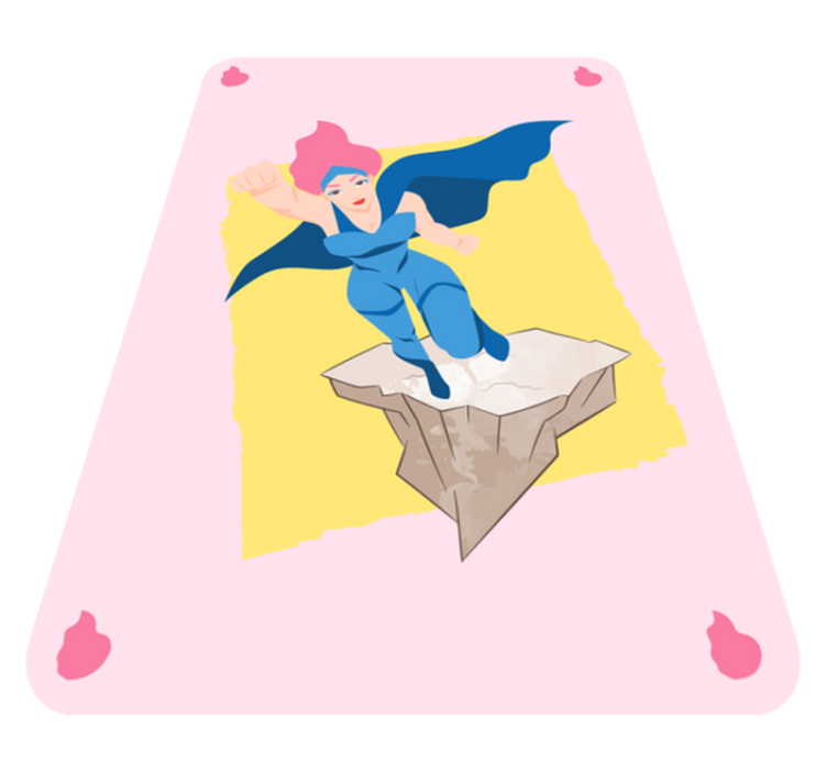 Tappeto vinile per bambini di avventure di supereroi - TenStickers