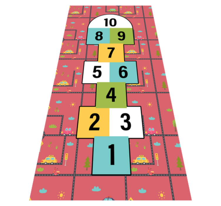 Tappeto vinile giochi gioco della campana - TenStickers