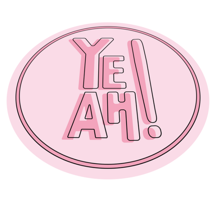 Tappeto vinile frase motivo testuale espressivo - TenStickers