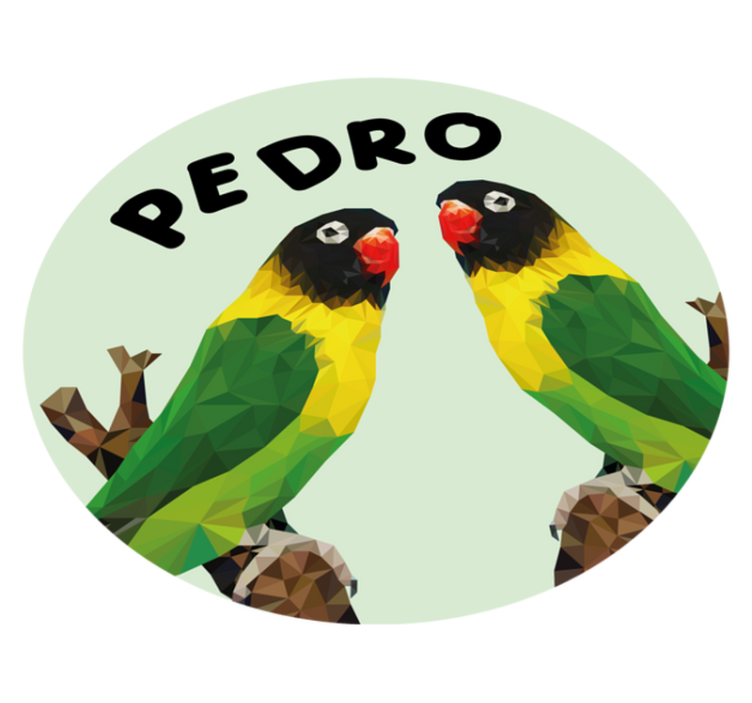 Tappeto vinile con nome piccioncini personalizzabili - TenStickers