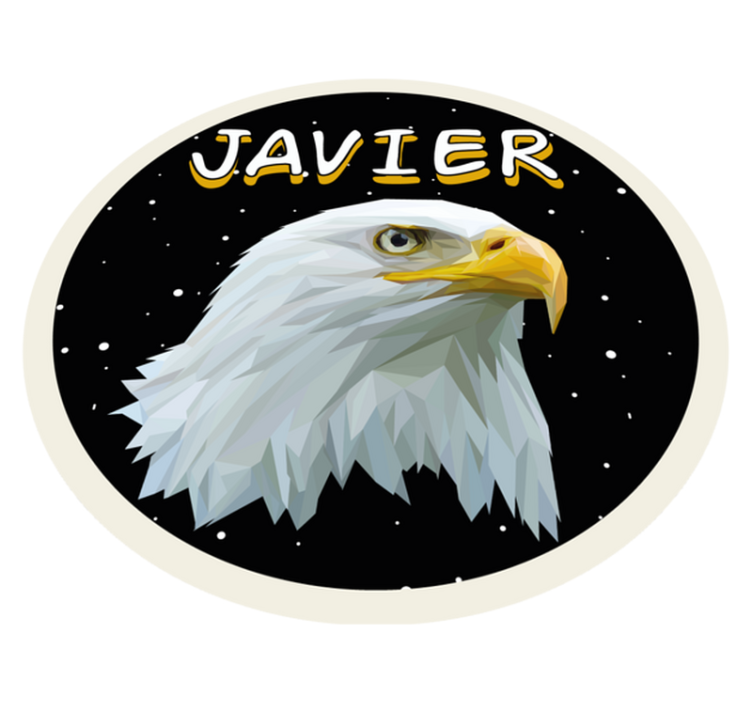 Tappeto vinile con nome aquila personalizzabile - TenStickers