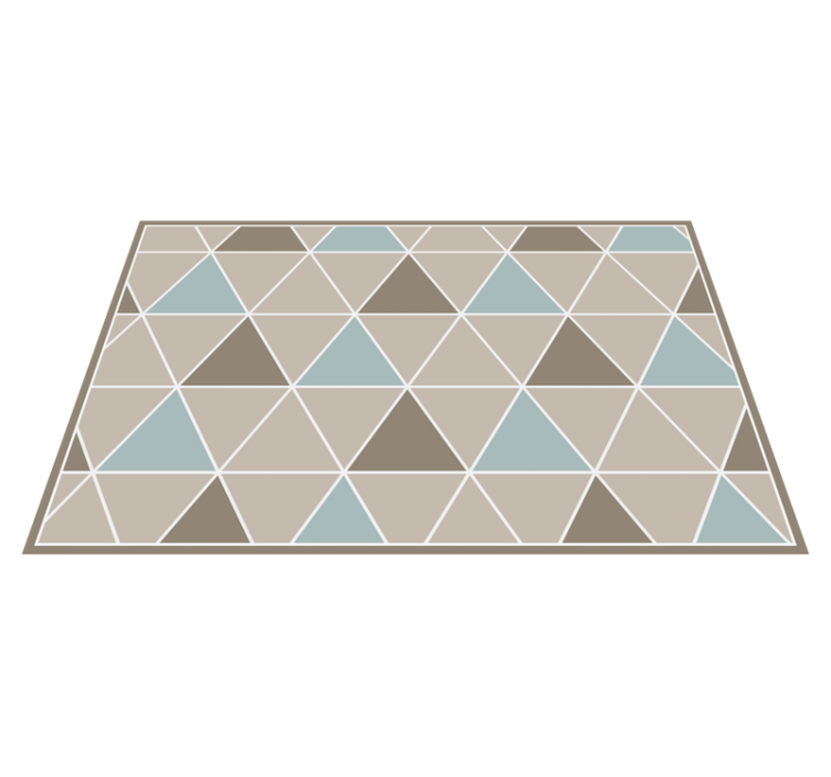 Tappeto in vinile stile nordico triangoli beige - TenStickers