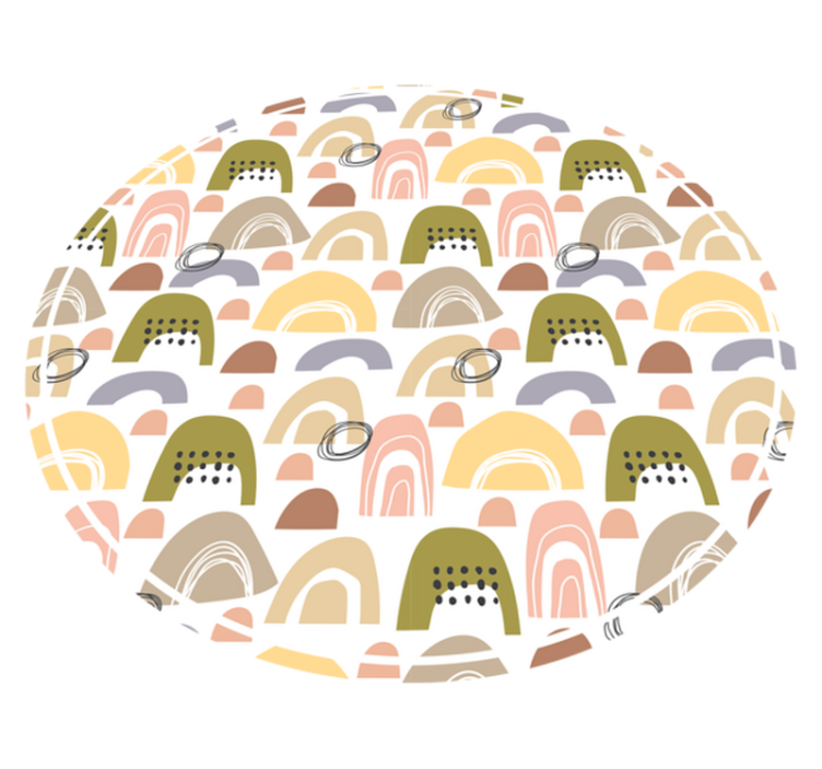 Tappeto in vinile stile arcobaleno nordico - TenStickers