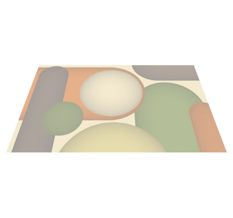 Tappeto vinile moderno modelli circolari contemporanei - TenStickers