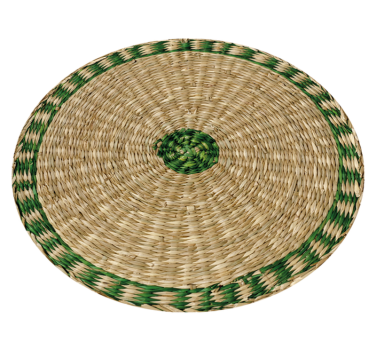 Tappeto in pvc effetto paglia rotondo - TenStickers