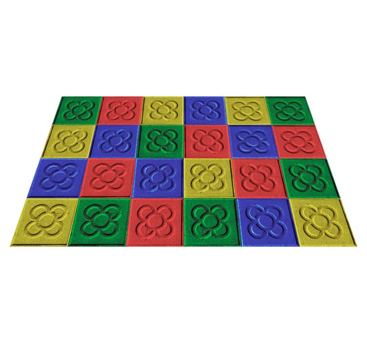 Tappeto in vinile piastrelle artistiche pop art - TenStickers