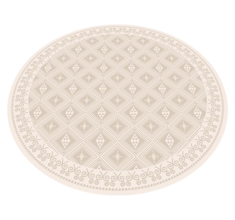 Tappeto vinile beige perdite tribali - TenStickers