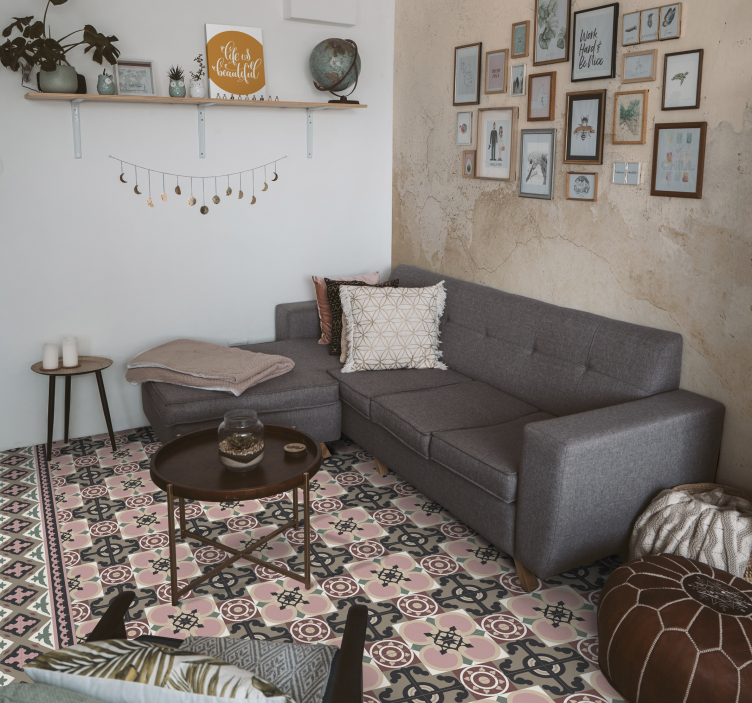 Tappeto pvc cucina motivo botanico retrò - TenStickers