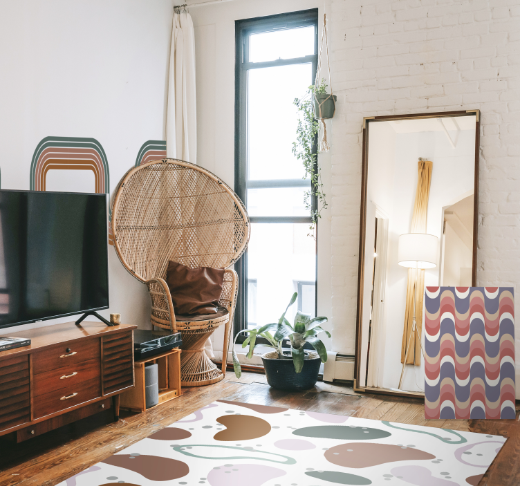 Tappeto in vinile con forme geometriche - TenStickers