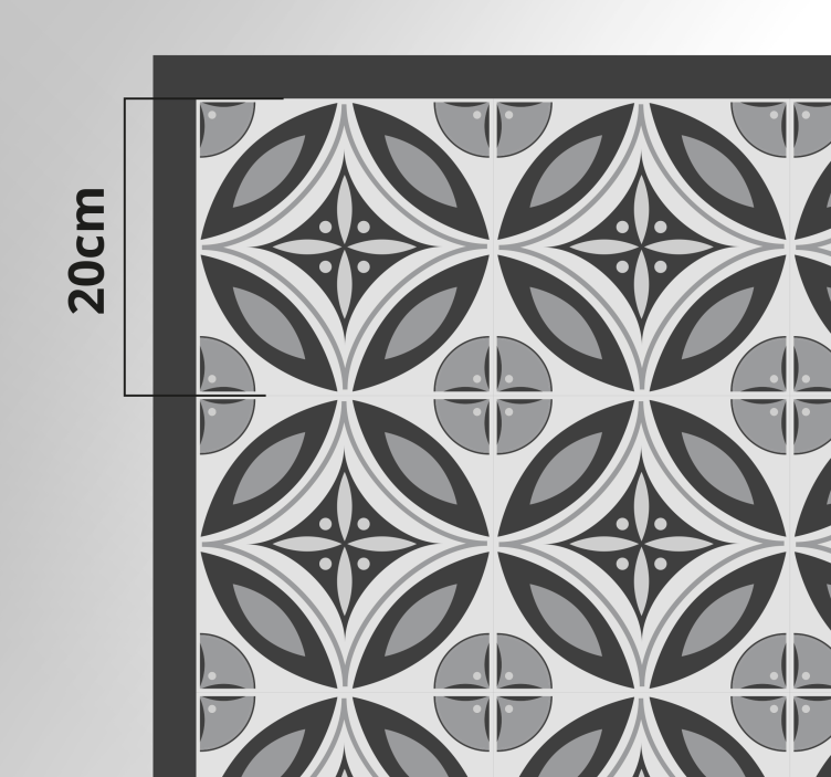 Tappeto vinile effetto marmo motivo monocromatico raffinato - TenStickers