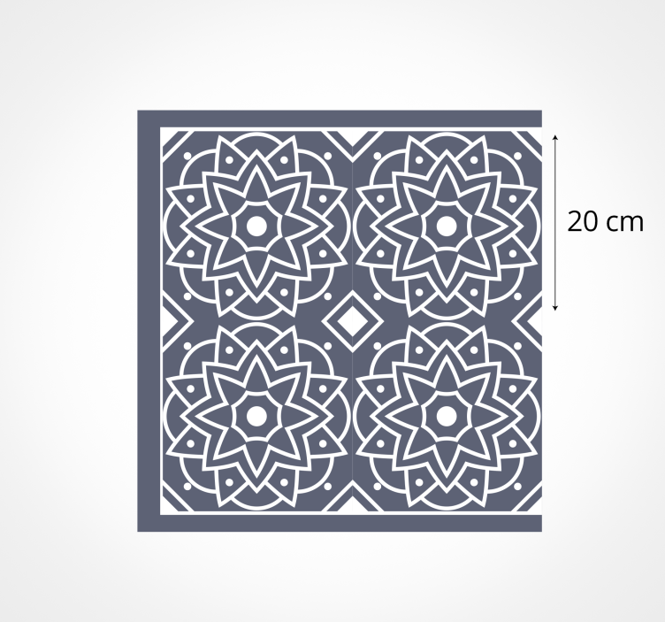 Tappeto pvc cucina intricato motivo a mosaico - TenStickers