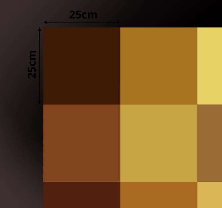 Tappeto vinile geometrico motivo a quadretti blu - TenStickers