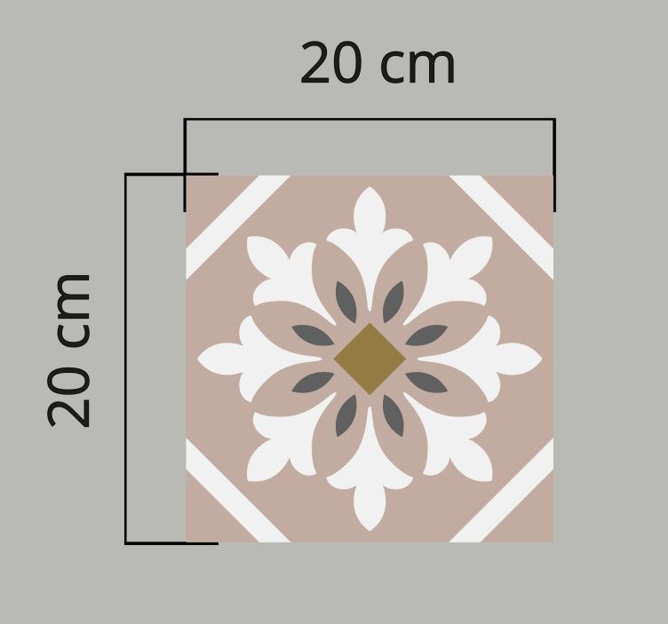 Tappeto vinile piastrelle accento sul pavimento modellato - TenStickers