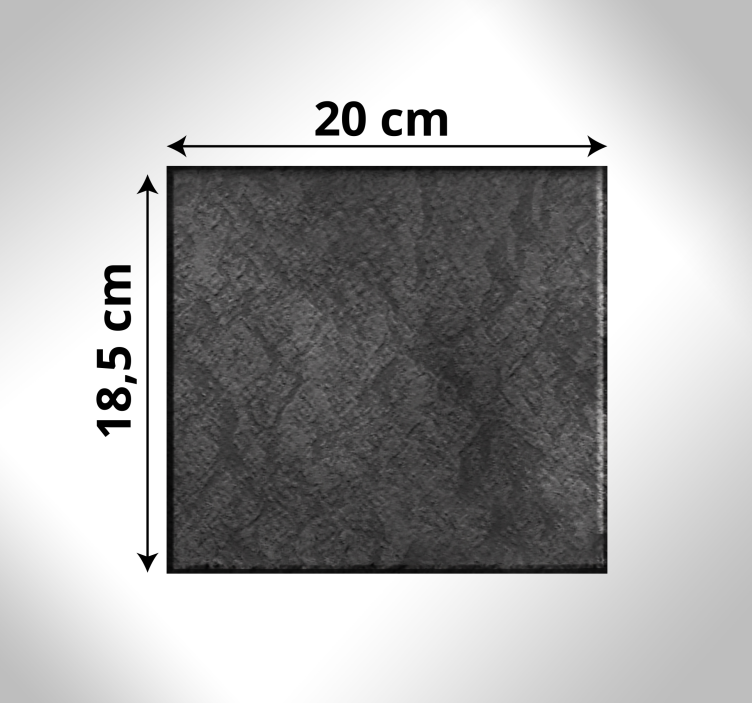 Tappeto vinile motivi quadrato di pietra strutturato - TenStickers