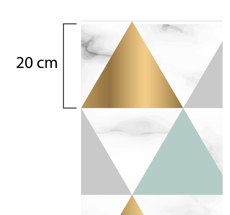 Tappeto vinile cucina geometrico mosaico - TenStickers