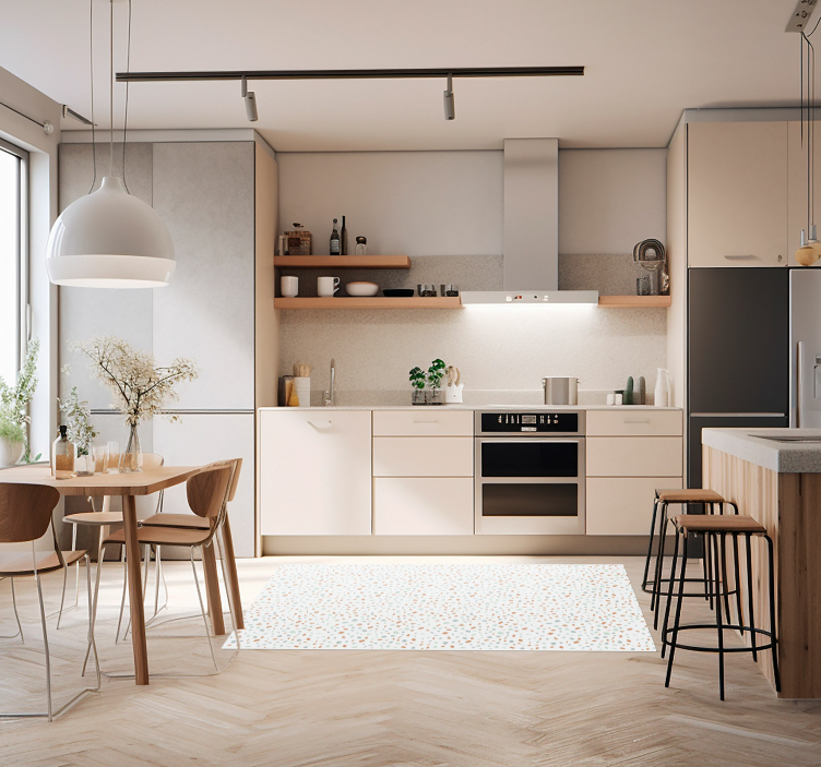 Tappeto pvc cucina caramelle terrazo - TenStickers