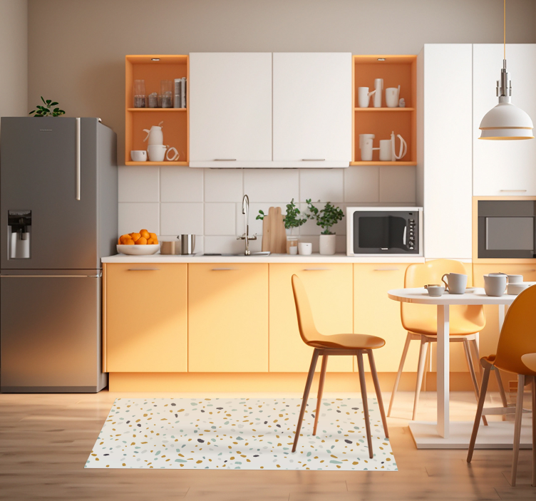 Tappeto in vinile con testi Terrazzo in stile nordico - TenStickers