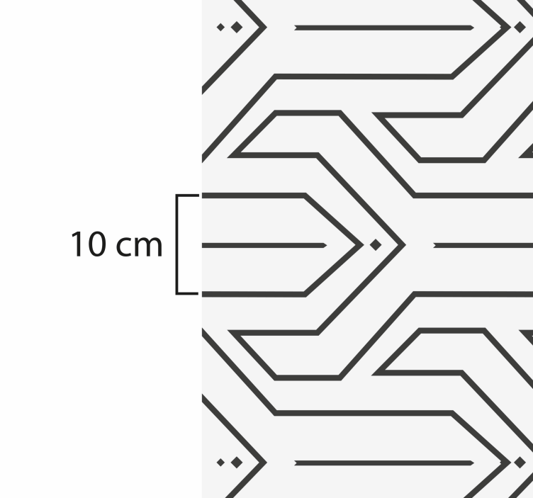 Tappeto in PVC con linee geometriche - TenStickers