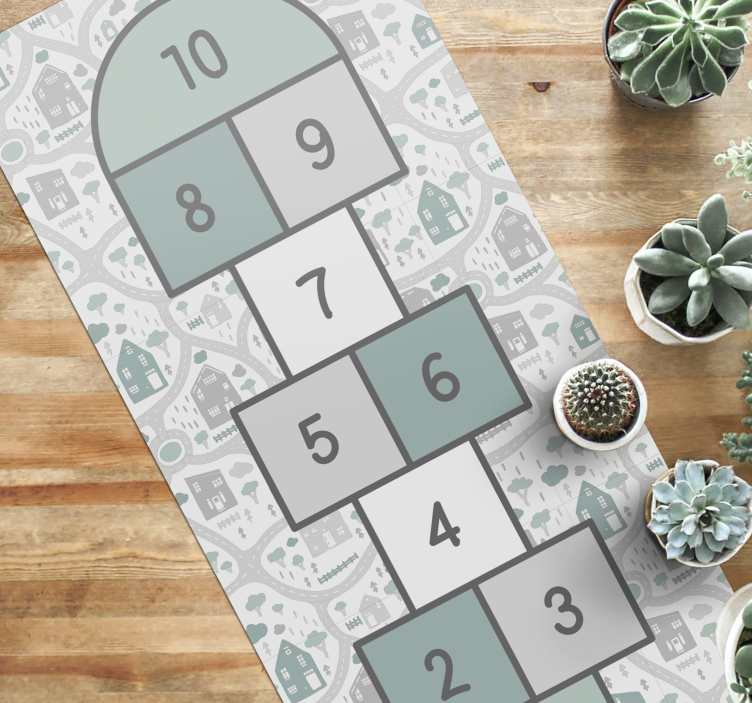 Tappeto vinile giochi spazio ludico della campana - TenStickers