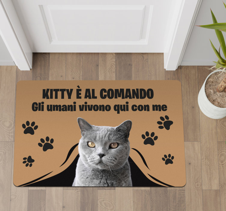 Tappeto in vinile ricezione foto personalizzate - TenStickers