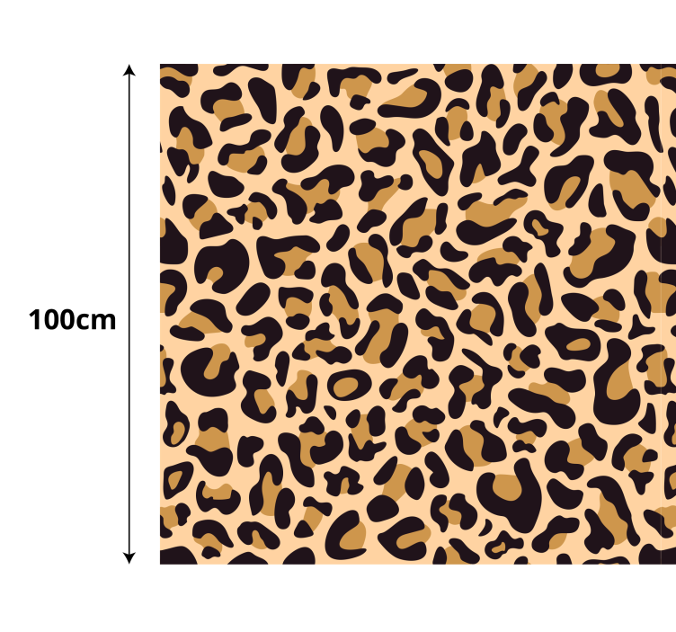 Tappeto vinile stampa animale superficie maculata leopardata - TenStickers