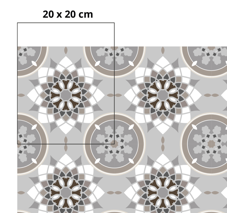 Tappeto PVC cucina effetto piastrella moderno - TenStickers