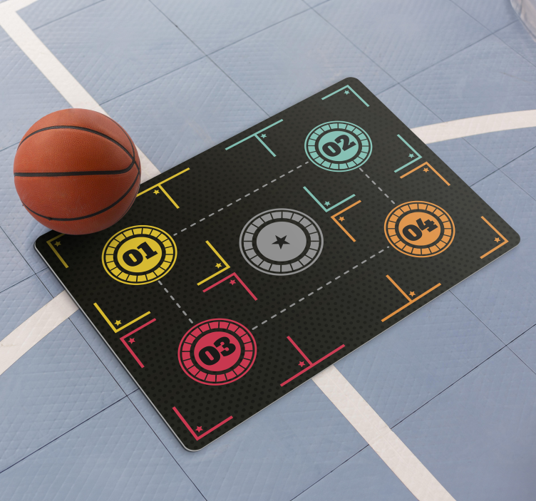 Passatoia in vinile allenamento di basket - TenStickers