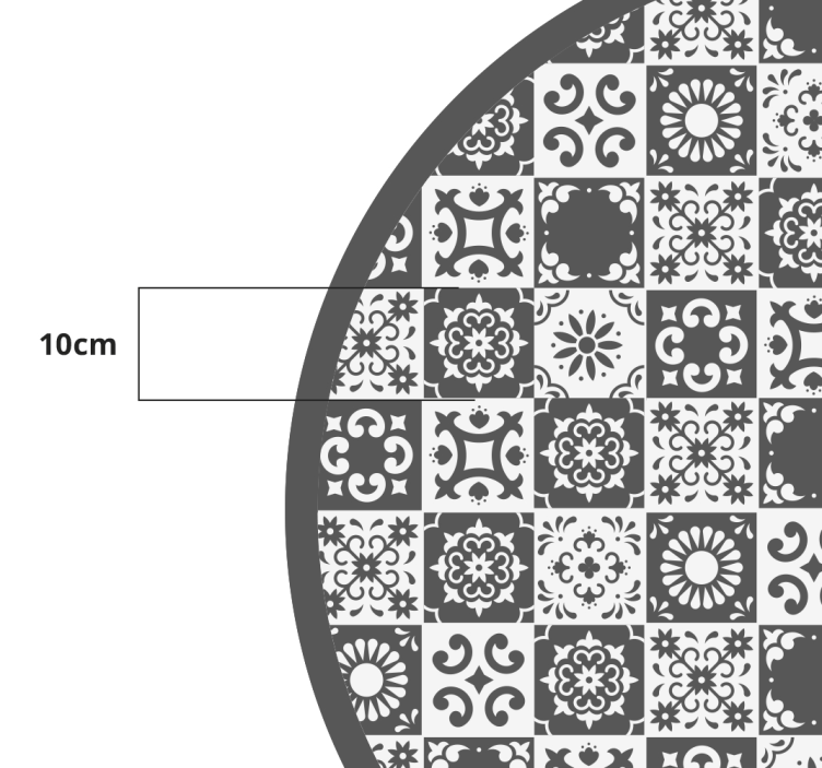 Tappeto camera da letto in vinile piastrelle - TenStickers