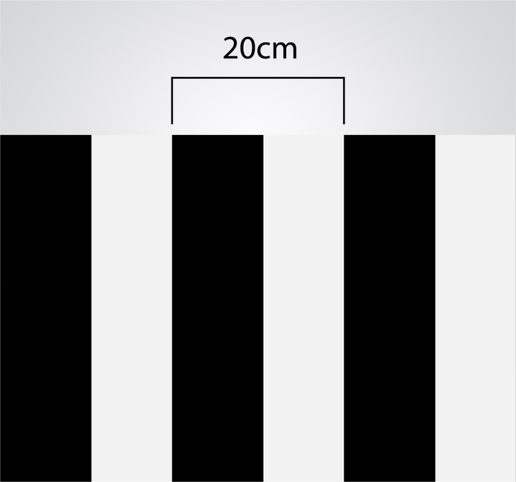 Tappeto pvc cucina strisce bianche e nere - TenStickers