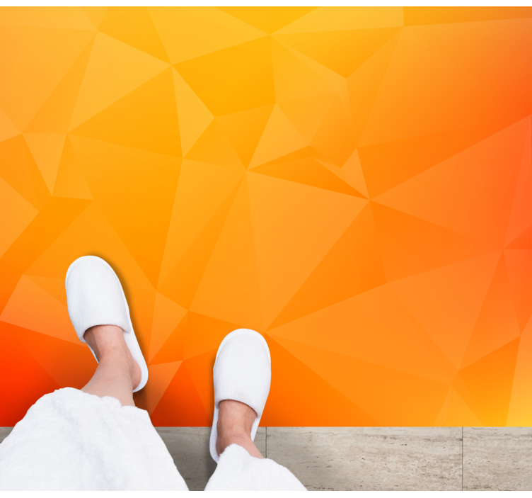 Tappeto in vinile soggiorno effetto gradiente geometrico - TenStickers