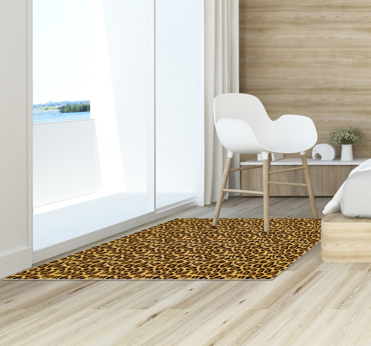 Tappeto in vinile stampa animale leopardo - TenStickers