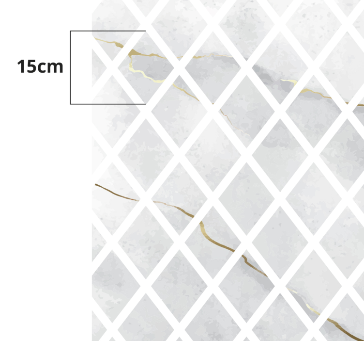 Tappeto pvc cucina elegante motivo in marmo - TenStickers