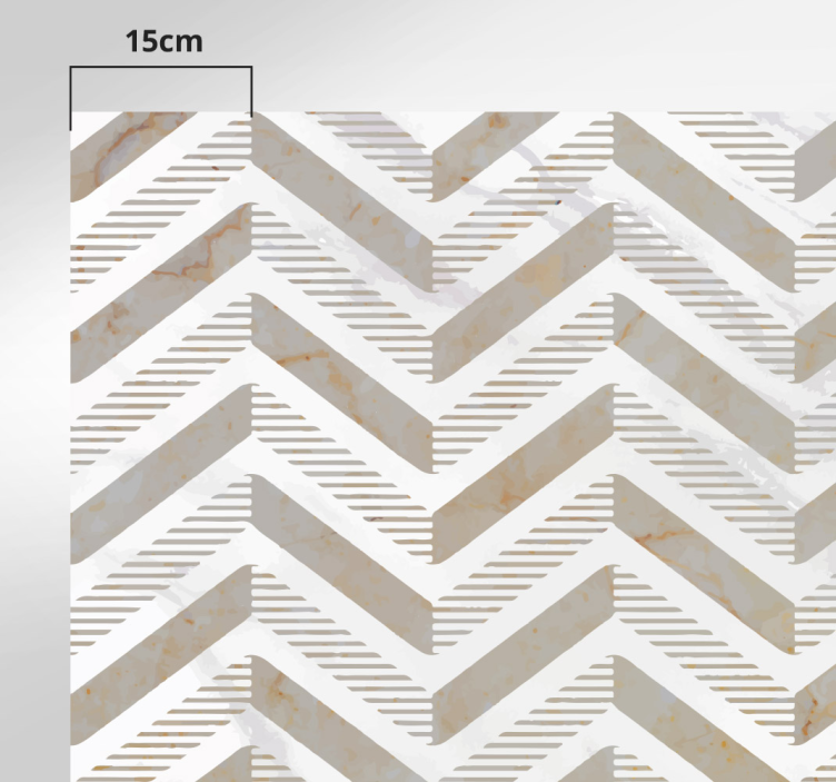 Tappeto pvc cucina chevron elegante - TenStickers