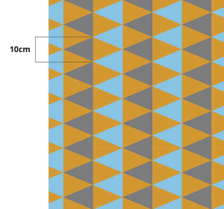 Tappeto vinile geometrico composizione triangolare - TenStickers