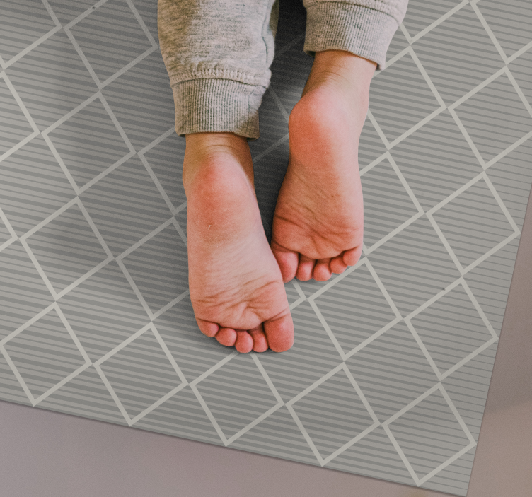 Tappeto in vinile soggiorno superficie a motivo di diamante - TenStickers