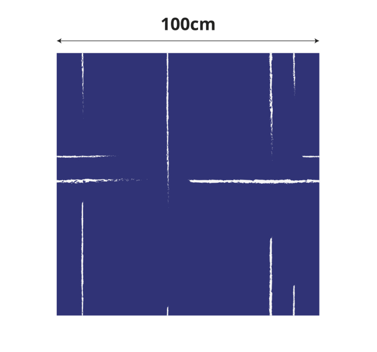 Tappeto vinile blu modello di linea moderna - TenStickers