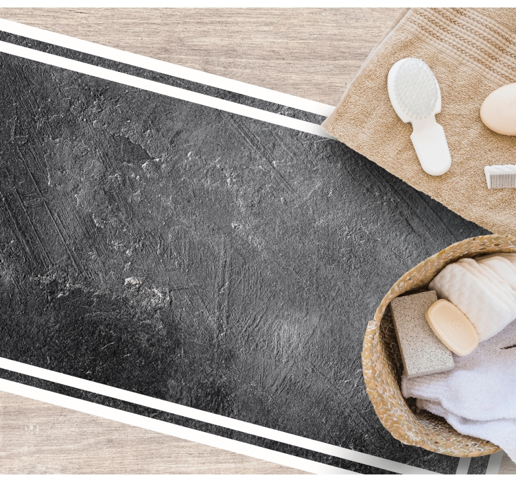 Tappeti vinile motivi effetto terroso nero - TenStickers