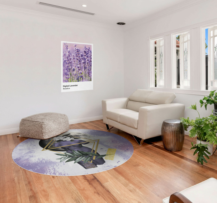 Tappeto in pvc moderno digital collage - TenStickers